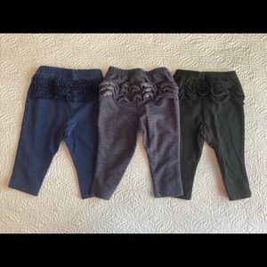 6-12m Old Navy Ruffle Bum Leggings Lot